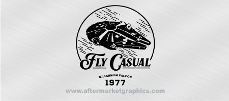 Star Wars Fly Casual Millennium Falcon Sticker